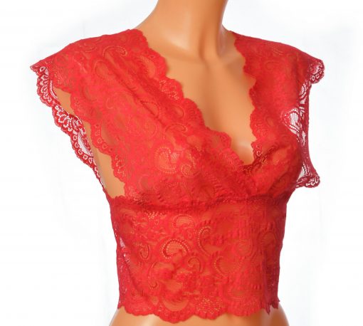 camisole red lace