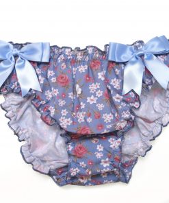Cottagecore blue knicker blue bow