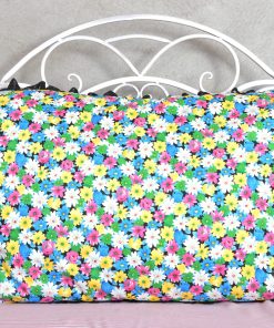 valerie pillow floral black lace trim