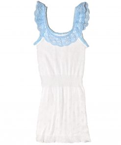 long vest blue lacey