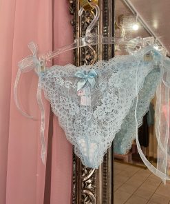 Tie Side Tanga Knickers - Angel Sky Lace